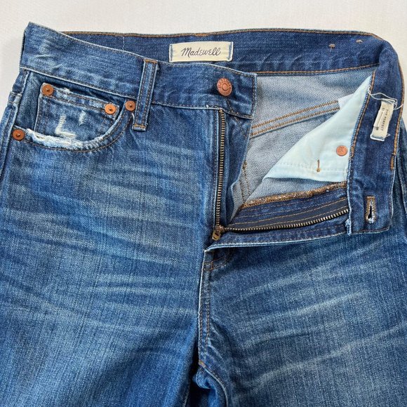 Madewell The Perfect Vintage Jean Destructed Size 24 - Picture 5 of 14